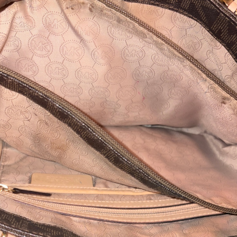 Michael Kors Dark Brown Monogram Tote - Picture 8 of 13